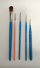 Load image into Gallery viewer, Paint brush Set for Reborn Dolls. 5 Brushes