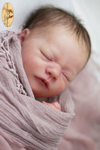 Load image into Gallery viewer, Reborn Doll kit realborn "BROOKLYN ASLEEP" 19" (48cm)