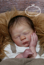 Load image into Gallery viewer, Reborn Doll kit realborn "DOMINIC ASLEEP" 19.5" (49cm)