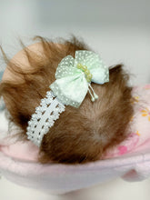 Load image into Gallery viewer, DOLL HEADBANDS for Prem and Newborn dolls GREEN BUTTERFLY

