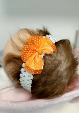 Load image into Gallery viewer, DOLL HEADBANDS for Prem and Newborn dolls ORANGE BUTTERFLY

