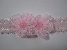 Load image into Gallery viewer, DOLL HEADBANDS for 19-22&quot; dolls PINK FLOWERS
