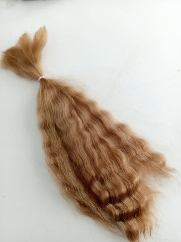 MOHAIR GOLDEN BROWN Slight wave 10gms 