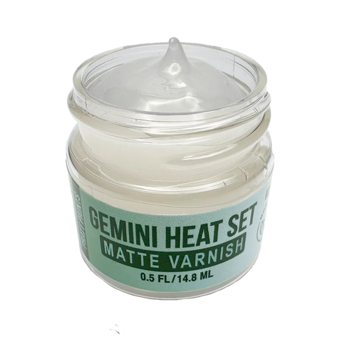 GEMINI HEAT SET MATTE VARNISH ( 22 gms) 1/2 oz 