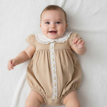 Load image into Gallery viewer, BABY ROMPER size PREM. BEIGE
