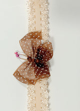 Load image into Gallery viewer, DOLL HEADBANDS for Prem and Newborn dolls BROWN BUTTERFLY

