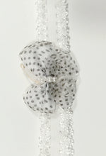 Load image into Gallery viewer, DOLL HEADBANDS for Prem and Newborn dolls GREY DOTS BUTTERFLY
