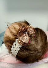 Load image into Gallery viewer, DOLL HEADBANDS for Prem and Newborn dolls BROWN BUTTERFLY
