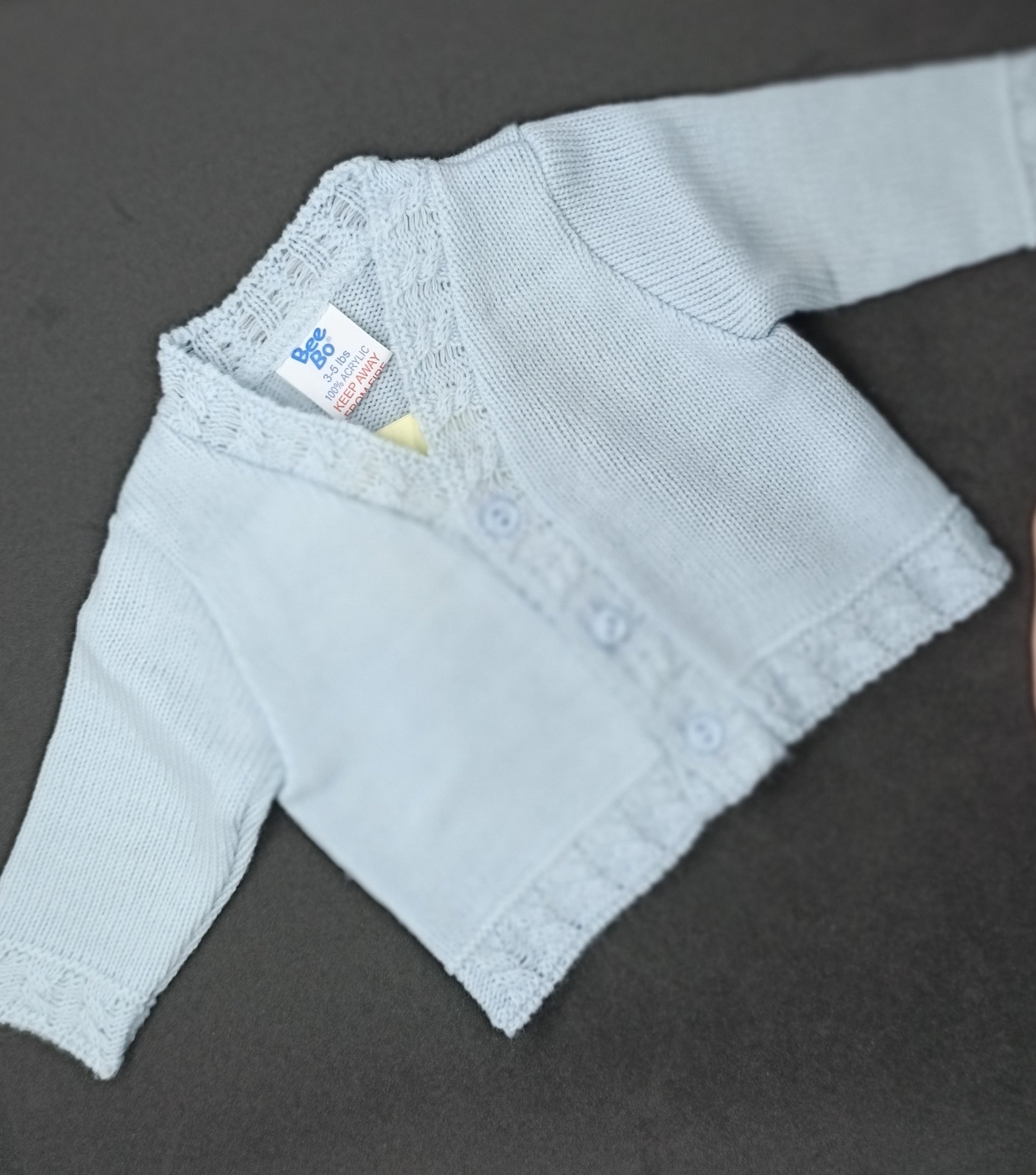 BLUE CARDIGAN NEWBORN 0000
