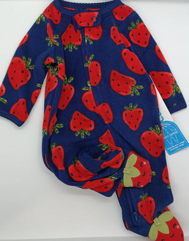 Carters sleep suit. Strawberry. Newborn 
