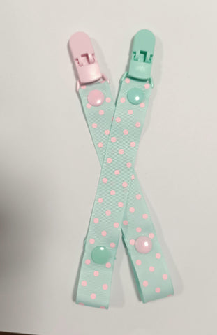 Dummy clips GREEN DOTS 