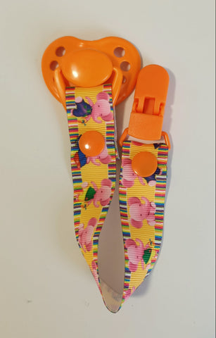 Honeybug Sweetheart Magnetic Dummy & Clip ORANGE for Reborn Dolls (Newborn) 