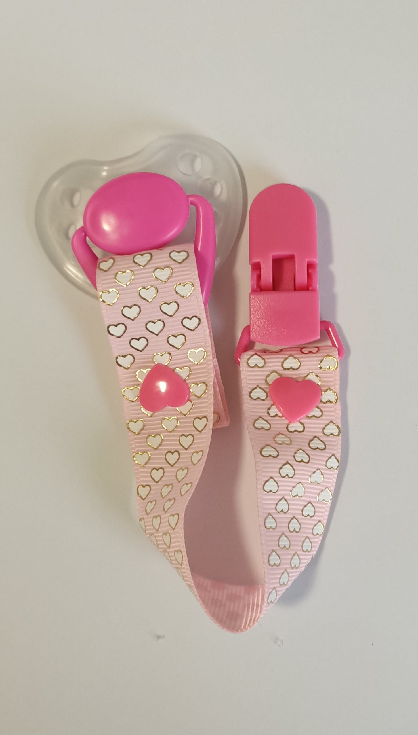 Honeybug Sweetheart Magnetic Dummy & Clip PINK for Reborn Dolls (Newborn)