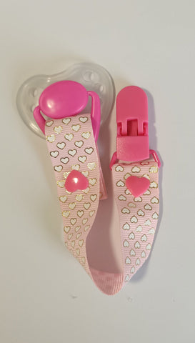 Honeybug Sweetheart Magnetic Dummy & Clip PINK for Reborn Dolls (Newborn) 