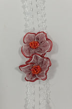 Load image into Gallery viewer, DOLL HEADBANDS for Prem and Newborn dolls  RUBY FLOWERS
