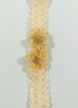 Load image into Gallery viewer, DOLL HEADBANDS for Prem and Newborn dolls  YELLOW FLOWERS
