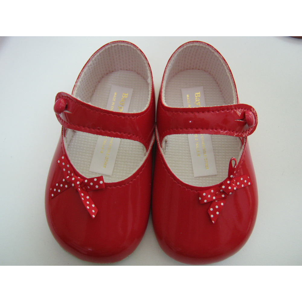 Reborn/Baby shoes. Red Patent. 6-12 mths size.