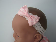 Load image into Gallery viewer, DOLL HEADBANDS for 19-21&quot; dolls PINK BOWS
