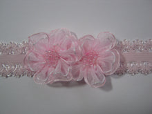 Load image into Gallery viewer, DOLL HEADBANDS for 16-18&quot; dolls PINK FLOWERS
