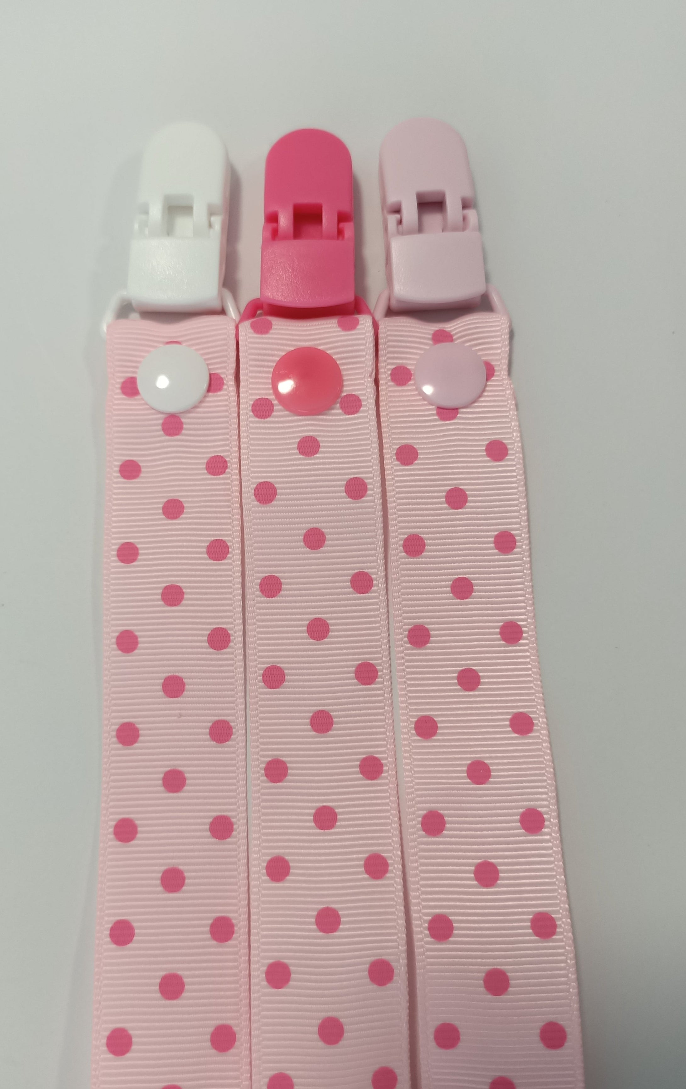 Dummy clips PINK DOTS