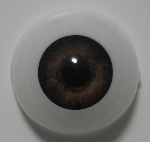 Acrylic doll eyes - WALNUT 18mm, 20mm, 22mm, 24mm 