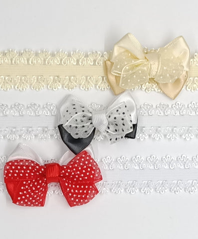DOLL HEADBANDS for 19-21" dolls Knotted Bows 