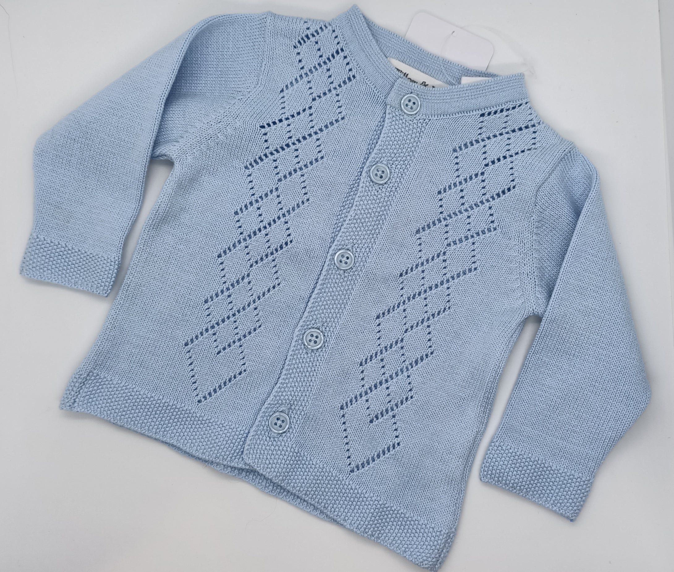 Knitted Newborn Cardigan ( Blue)