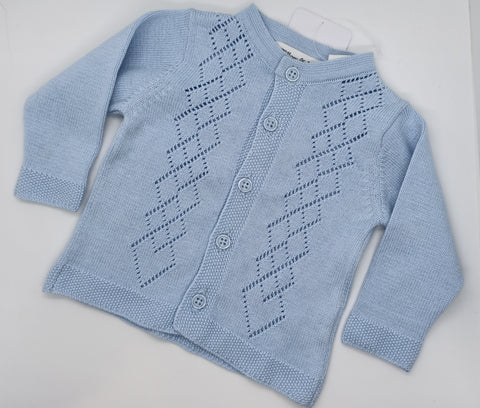 Knitted Newborn Cardigan ( Blue) 0000 