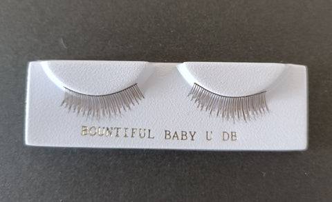 Wispy single Lashes.  DARK BROWN 